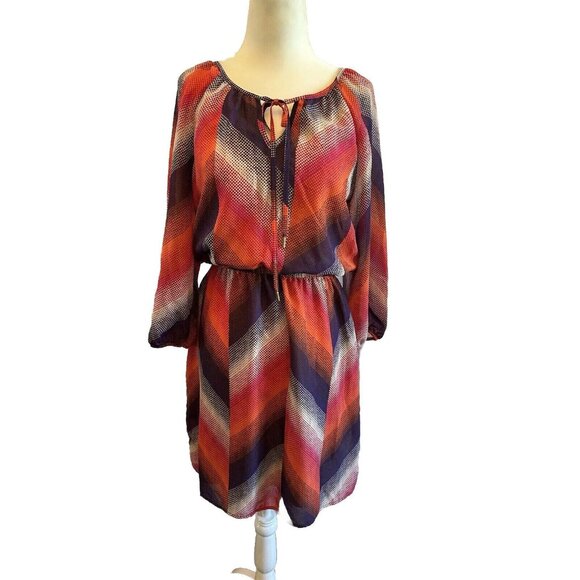 Banana Republic Women's‎ Dress Multi Color 3/4 Sleeve Short Size 6 Office Casual - Picture 1 of 7